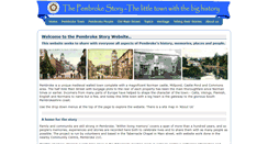 Desktop Screenshot of pembrokestory.org.uk